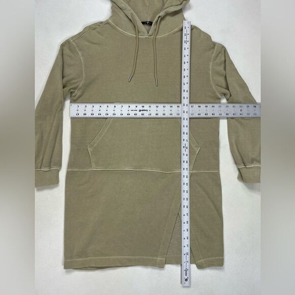 7 For All Mankind Hoodie Dress Women Small Tan - Picture 7 of 7